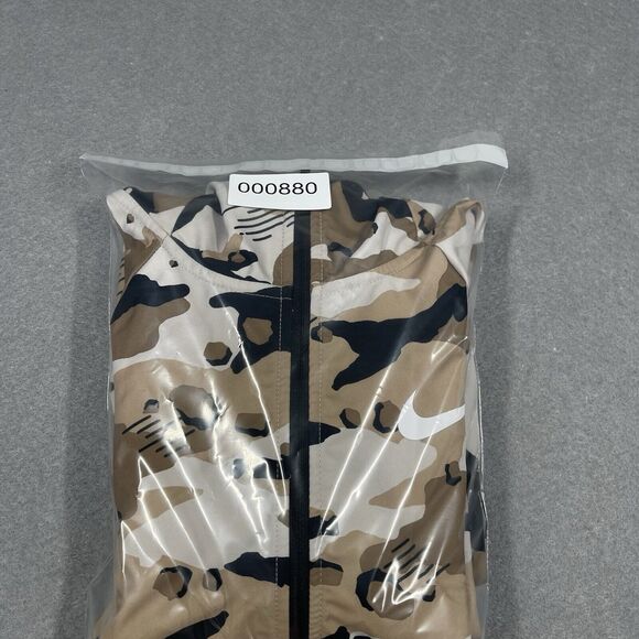 Nike Jacket Men Small Desert Camo Windbreaker Training DriFit Hoodie Lightweight - Picture 13 of 13